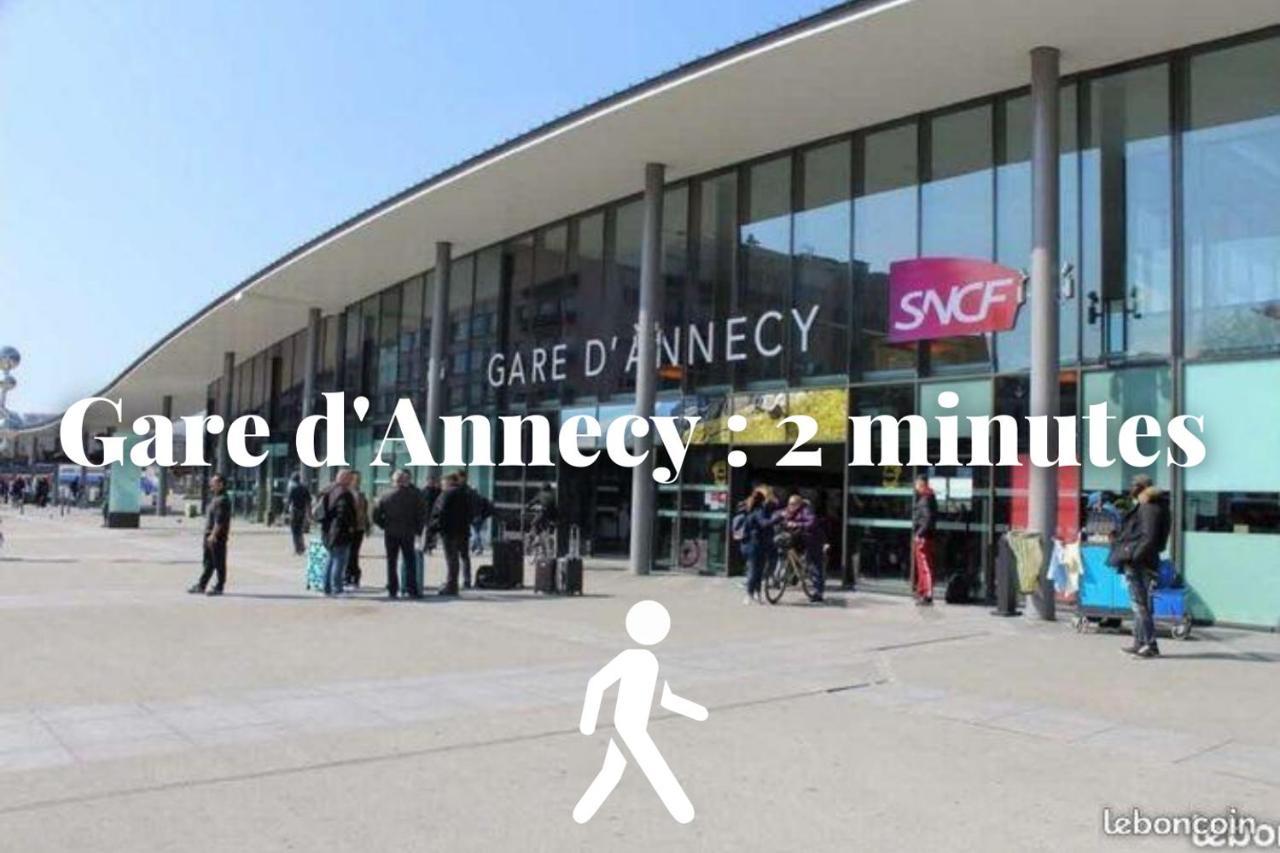 Le Duplex - Hyper Centre - Gare - Wifi - Netflix - Disney + Annecy Buitenkant foto