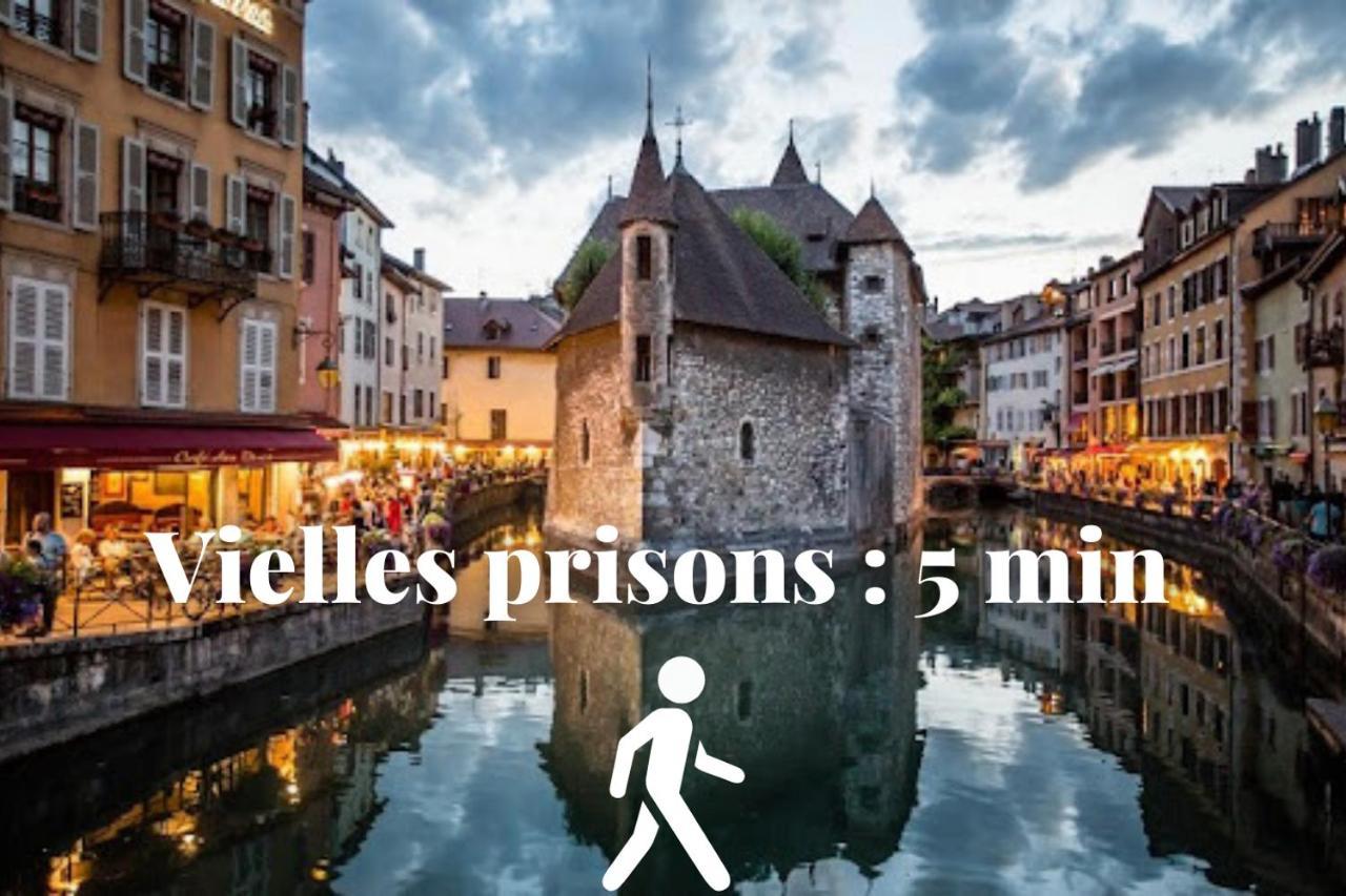 Le Duplex - Hyper Centre - Gare - Wifi - Netflix - Disney + Annecy Buitenkant foto